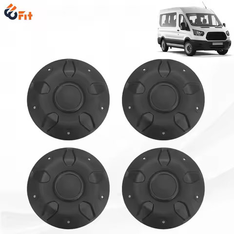 CK4Z-1130-C 16" Steel Wheel Black Center Wheel Caps Kit for 2015-2026 Ford Transit 150 250 350 350HD