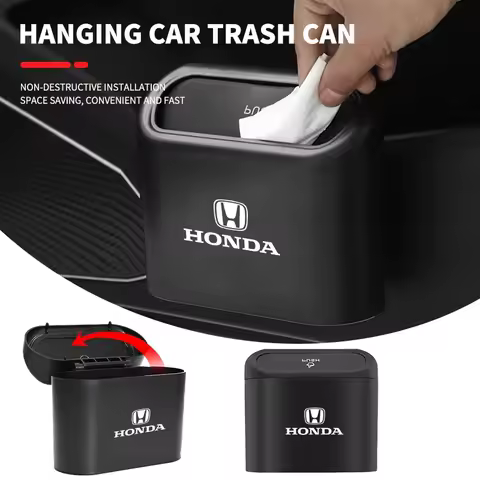 Car ABS Square Pressing Trash Bin For Honda Civci FIT CRV Accord Jazz HRV Dio Stepwgn Prelude Odysse