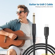 AADT Nylon Braided USB C to 6 35mm 1 4 inch Microphones Cable for Recording