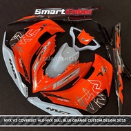 HLD-NVX V2 COVERSET NVX DULL BLUE ORANGE CUSTOM DESIGN 2025 HLD