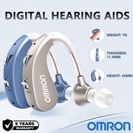 Omron Hearing Aid for Elderly with 4 Volume Gears Long Battery Life Rechargeable Sound Amplifier Lig