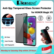 RICHMENT Privacy Tempered Glass Screen Protector for HONOR Magic V5 – 9H Hardness, V5 Anti-Spy Scree