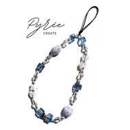[One & Only] Eirene's Veil - Blue Lace Agate - Phone Charm/Phone Strap