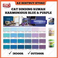 [BLUE PURPLE] 18 Liter MCI Paint Cat Dinding Rumah Interior &amp; Exterior Wall Paint Matt Kilat