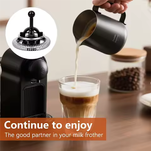 【Lowest-Price!】2Pcs Whisk & Spring Coils For Nespresso Aeroccino 3/4 / Plus, Milk Frother Replacemen