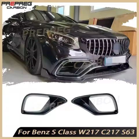 B Style Front Air Vent Intake Trims Spoiler for Mercedes Benz S Class W217 C217 S63 65 AMG Coupe 201