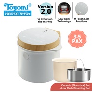 TOYOMI SmartDiet Micro-Com Rice Cooker 0.8L [RC 2090LC] - Official TOYOMI Warranty. 1 Year Warrant