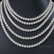 6.5mm 1ct Real Moissanite Tennis Bracelet Ins Hot Fashion 925 Sterling Silver Women Diamond Tennis C