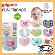 Pigeon Fun Friends Newborn Baby Pacifier Silicone Soother Puting Bayi Orthodontic Pacifier Ultra Soft