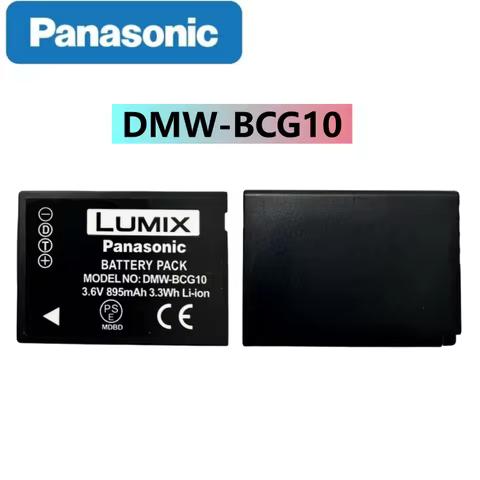 Original DMW-BCG10 BCG10E BCG10PP Camera Battery Panasonic DMC-ZS20 ZS25 TZ6 TZ7 TZ8 TZ10 TZ18 TZ20