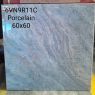 Granit Lantai 60x60 porcelain motif marmer pietra med grey Polished 