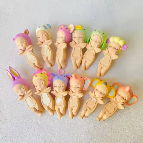 Sonny Angel Hippies Blind Box Toys kawaii Anime Action Figures Mobile Computer Decoration Collection