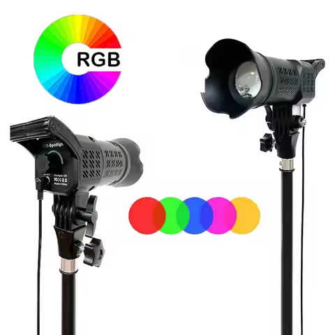 RGB Portable LED Photography Fill Light 110V-240V 51W Dimmable with Remote Control for Photography L