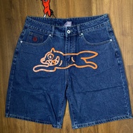 Billionaire Boys Club BBC ICECREAM Running Dog Shorts Jeans Jorts (Blue/Orange) bnwt y2k