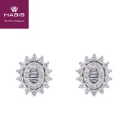 HABIB Diamond Earring in 375/9K White Gold 25812(E)