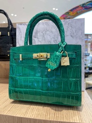 XOTIQUE Claire Crocodile Green Bag