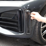 For BMW 4 Series F26 G26 2021-23 Car front fog lamp decorative frame sticker real carbon fiber Fog L