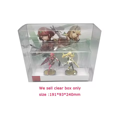 Transparent PET cover For amiibo for Xenoblade 2 Pyra game display storage box cover