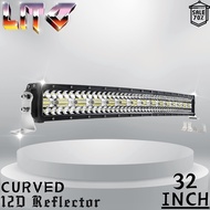 ส่งจากไทย SIMU 32นิ้ว 585W มุมกว้างพิเศษ 12D REGLETOR 3-ROW Spot Flood Combo เส้นโค้ง Driving Work L