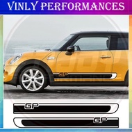 2PCS Car Body Stickers Decals For Mini Cooper R56 R57 R58 R50 R52 R53 R59 R61 R60 F60 F55 F56 F54 GP