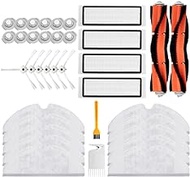 Filter + Side Brush + Main Brush Fit For Xiaomi Vacuum 2 For Roborock S50 S55 S6 Robot Vacuum Cleaner Parts Accessories (Color : Black orange white)