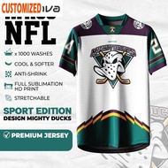Free Customization 2025 Amigo Nfl Sublimation Microfiber Jersey Design Mighty Ducks Jersey Malaysia 