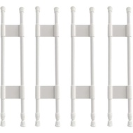 15.8-27.6 Inches Double RV Fridge Tension Rods 4 Pieces Adjustable Non-Slip Refrigerator Bars
