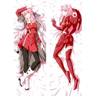 60*180CM Anime DARLING in the FRANXX 02 Cosplay Pillow Case Dakimakura Cover ZERO TWO Otaku Hugging 