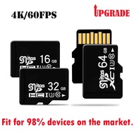 Class 10 High Speed U3-4K/60FPS Micro SD Card Large Capacity  32GB/64GB/128GB TF Card for Dash Cam，Action Camera