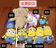 環球影城 Minions Bob Tim Kelvin 獨角獸 迷你兵 迷你兵團 小小兵 小黃人 冒險樂園 吊飾掛飾 Donki