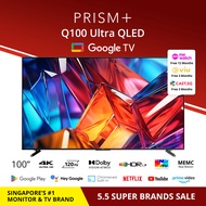 PRISM+ Q100 Ultra|4K QLED GoogleTV|100inch|GooglePlaystore|Inbuilt Chromecast|HDR10+|DolbyVision