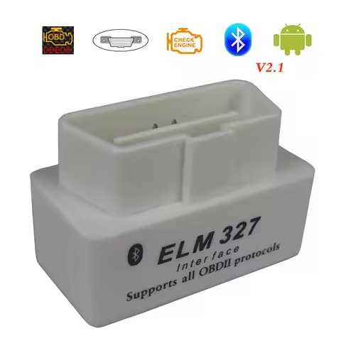 Obd2 Bluetooth Elm327 Car Diagnostic Scanner For Android White Elm 327 OBDII Code Readers Elm-327 Ob