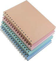 Aacehlh 4 Pack Hardcover Spiral Notebook 5.7”x 8.5”, 80 Sheets/160 Pages College Ruled Notebook, 100 GSM Thick Paper, A5 Lined Journal for Work, School Supplies, Home &amp; Office, Writing Notes