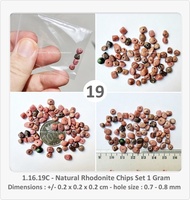 1.16.3C-Natural Aquamarine Chips Set 1 Gram-Bahan Kerajinan Perhiasan - 19
