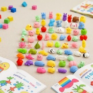 Mochi Squishy Animals 100Pcs Pack Soft Squeeze Toy for Easter Decor Stress Relief Mochi Squishy Haiw
