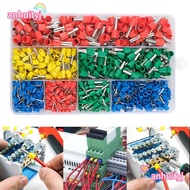 AHTY Cable End Crimps Ferrule, Insulated Assorted Size Wire Ferrules Terminals, Wire Connector Box S