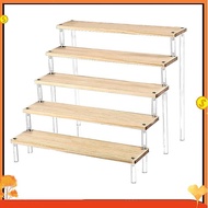 Display Stand Ladder Figure Stand Solid Wood Display Stand Figure Doll Cupcake Cosmetics Jewelry Dis