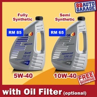 FULLY SYNTHETIC Q8 Formula Excel 5W-40, SEMI SYNTHETIC Formula Advanced 10W-40 (10W40) 4 LITER ENGIN