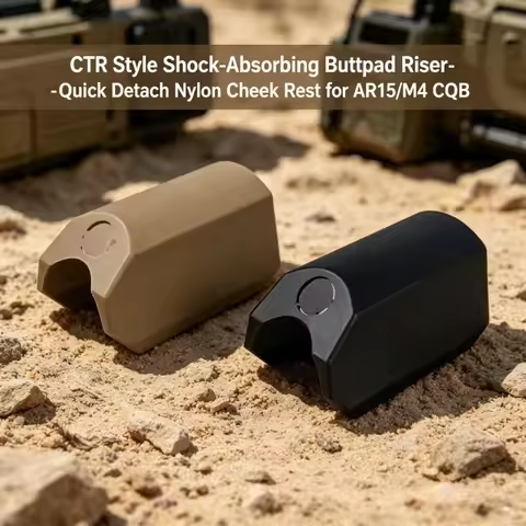 CTR Style Buttpad Riser Shock Absorbing Nylon Quick Detach Cheek Rest for AR15 M4 CQB Tactical Hunti