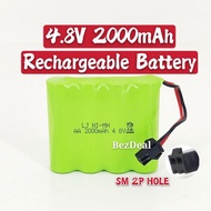Bateri 4.8V(2000mAh)4.8V USB Charger RC Car Rechargeable Battery