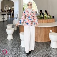 Rayon Floral Viscose Top - Alysa Blouse Rayon PatternedWanita - Jumbo Rayon Blouse Top