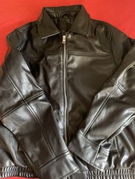 Zara 黑色仿皮外套