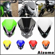 AI Dual Sport Motorcycle Headlight LED Enduro Motocross Headlamp W/ Turn Signal Lamp Universal For H