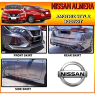 NISSAN ALMERA 2020 2021 AMOTRIZ STYLE FULLSET BODYKIT (AMOTRIZ) SKIRT LIP FOR ALMERA FRONT SKIRT SID