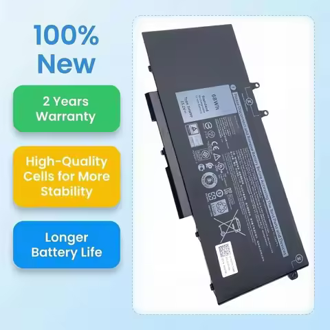 New 3HWPP 0JG75F Laptop Battery For DELL Latitude 5401 5501 5411 5410 5511 7500 7706 2-IN-1 Precisio
