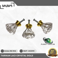 Window Pull Handle Drawer Cabinet Knob Round Knob Crystal Gold 3.5cm Drawer Pull Diamond Crystal Kno