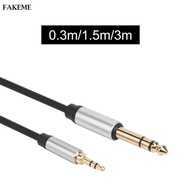 [SharprepublicefMY] 3.5mm to 1/4 inch Stereo Audio Cable Headphone Adapter 3.5 mm 1/8 inch Male to