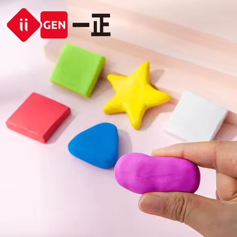 Iigen 6/36pcs Plastic Diy Erasers Art Sketch Fun Deformable Eraser Brushed Clay Eraser Children'S Bi