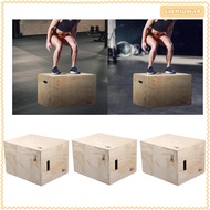 [Tachiuwa] Wood Box, Step up Box Exercise Equipment Plyometric, Plyometric Jump Case Jumping Agility