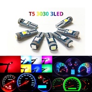 DACD T5 LED 3smd 3030 Car Motorcycle Meter LED Dashboard Light Instrument Lamp Indicator Signal Bulb